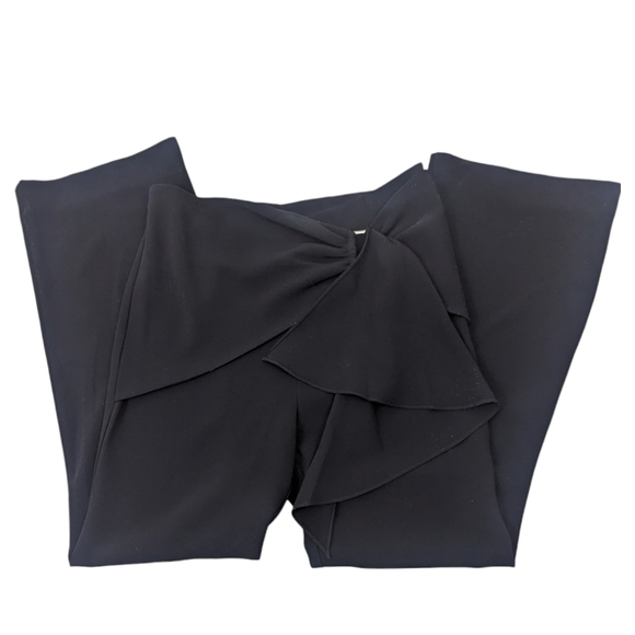 Cinq A Sept Drape Dress Pants Womens 8 Black Dressy Formal Cocktail Party - Picture 2 of 14